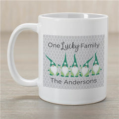 Lucky Gnome Family Personalized Mug