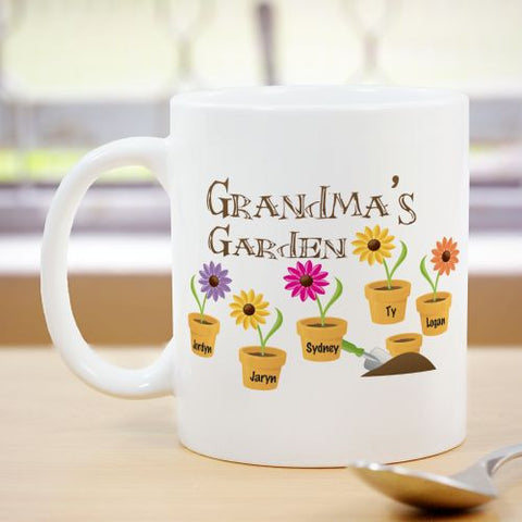 Flower Garden Personalized Coffee Mug