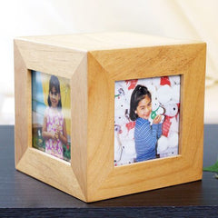 Engraved Birthday Photo Cube