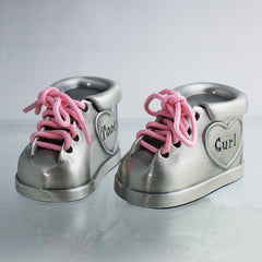 Personalized Tooth & Curl Booties- Boy or Girl