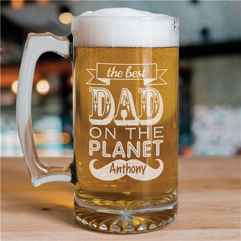 Best Dad Mustache Beer Mug