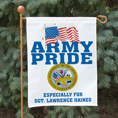 Custom Military Pride Garden Flag