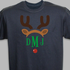 Adult's Monogrammed Reindeer T-Shirt