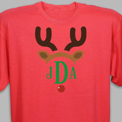 Adult's Monogrammed Reindeer T-Shirt