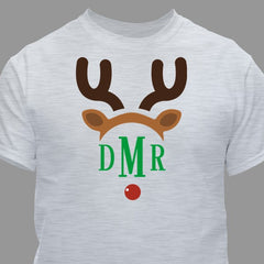 Adult's Monogrammed Reindeer T-Shirt