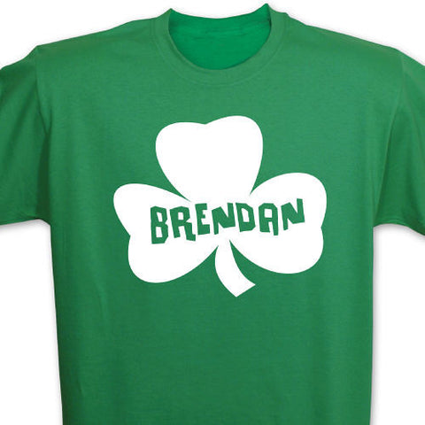 Personalized Shamrock Adult T-shirt