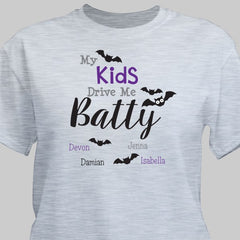Personalized They Drive Me Batty T-Shirt- Adult