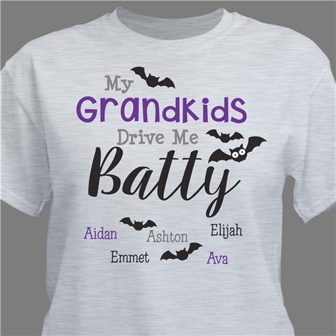 Personalized They Drive Me Batty T-Shirt- Adult