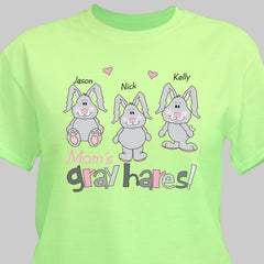 Gray Hares Personalized T-Shirt (more colors)