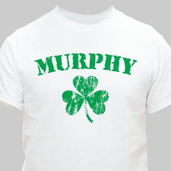 Personalized Irish Shamrock Child's T-Shirt- 3 colors