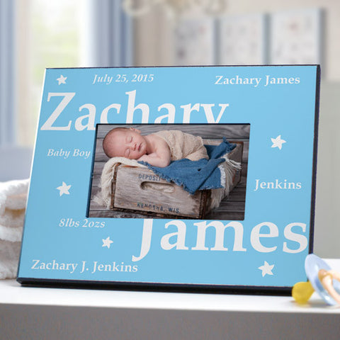 New Baby Boy Picture Frame