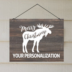 Personalized Christmoose Sign