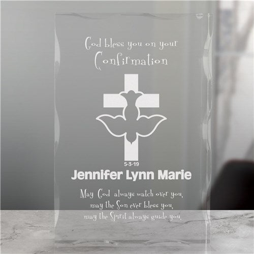 Confirmation Engraved Keepsake Block