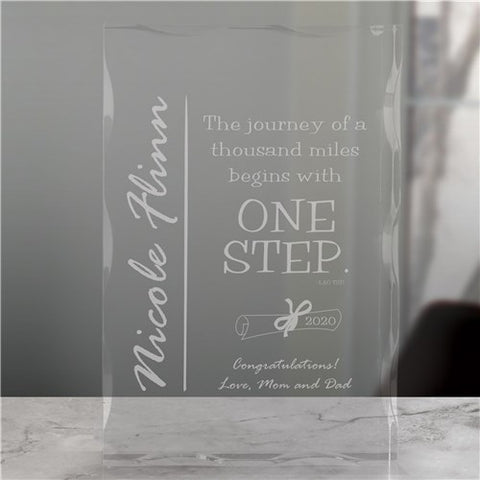 Engraved Graduation Keepsake Block