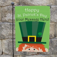 St. Patrick's Day Personalized Garden Flag