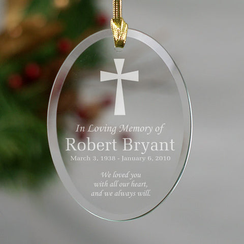 In Loving Memory Glass Ornament