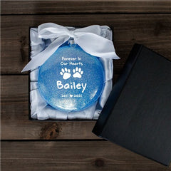 Forever In Our Hearts Red Pet Ornament