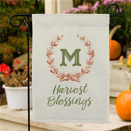 Custom Harvest Blessings Garden Flag