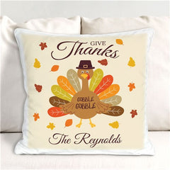 Thanksgiving Personalized Throw Pillow