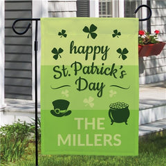 Personalized St. Patrick's Day Garden Flag