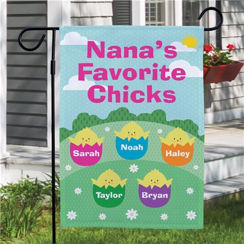 Custom Favorite Chicks Garden Flag