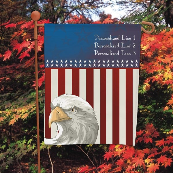 American Pride Personalized Garden Flag