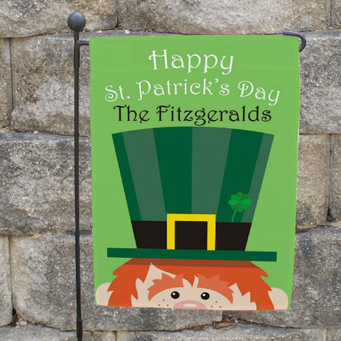 St. Patrick's Day Personalized Garden Flag