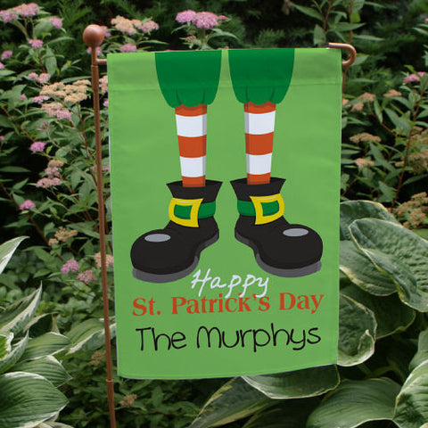 Happy St. Patrick's Day Personalized Garden Flag