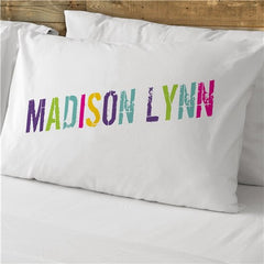 Colorful Name Pillowcase (boy or girl designs)