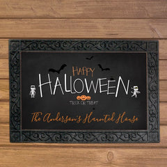 Personalized Happy Halloween Doormat