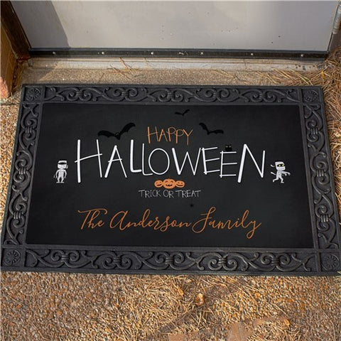 Personalized Happy Halloween Doormat