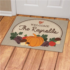 Personalized Autumn Doormat
