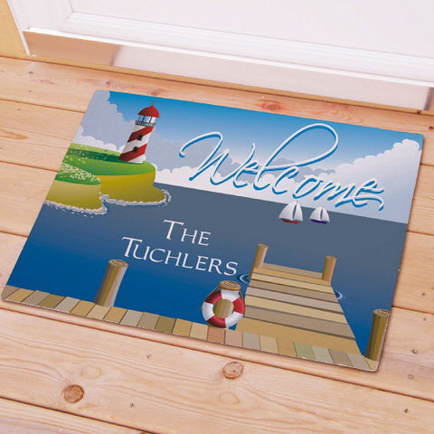 Lighthouse Personalized Doormat