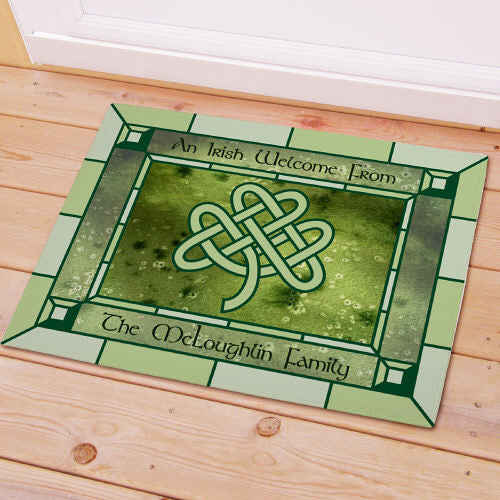 Celtic Knot Personalized Welcome Mat