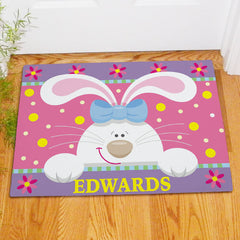 Easter Bunny Personalized Doormat