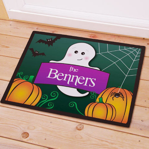 Halloween Ghost Personalized Doormat