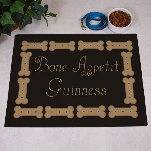 Bone Appetit Personalized Pet Meal Mat