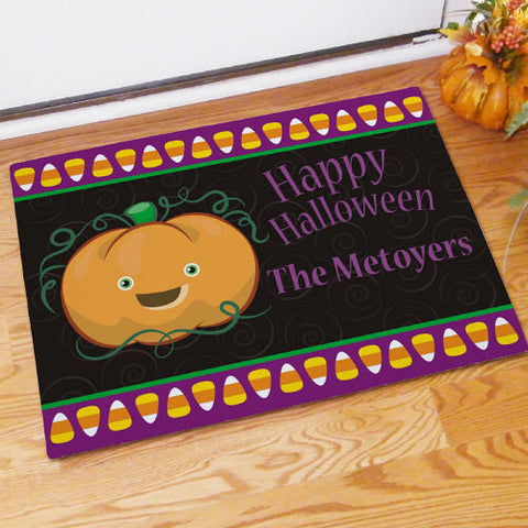 Halloween Pumpkin Welcome Mat