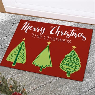 Christmas Trees Doormat