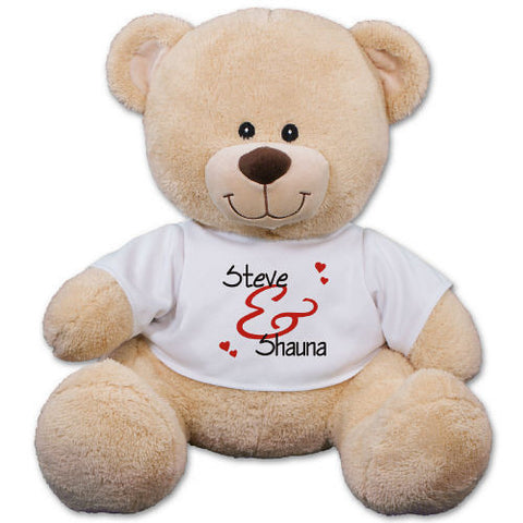 Couple's Personalized Teddy Bear- 3 sizes