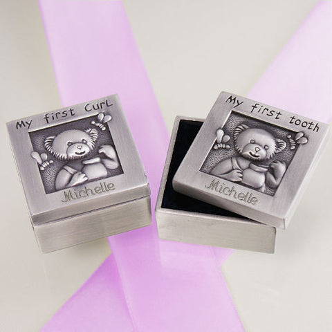 Baby's First Curl and Tooth Silver Box Set