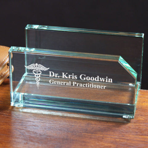 Engraved Medical Business Card Holder