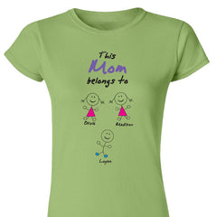 Stick Figure Fitted T-Shirt- 5 colors