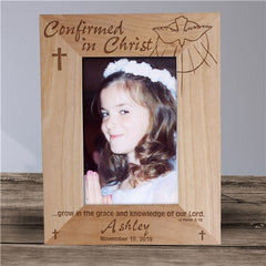 Confirmed in Christ Personalized Wood Frame