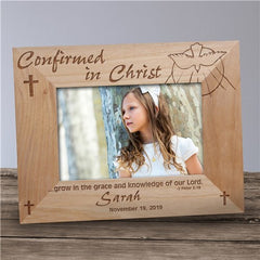 Confirmed in Christ Personalized Wood Frame