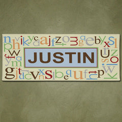 Alphabet & Name Wall Canvas