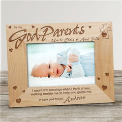 Godparent Engraved Photo Frame