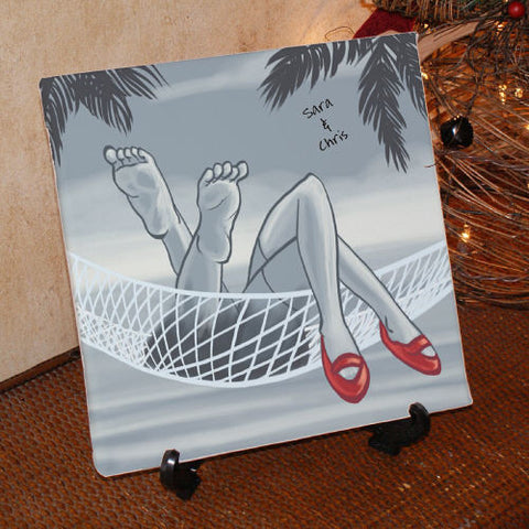 Couple In A Hammock Canvas Print