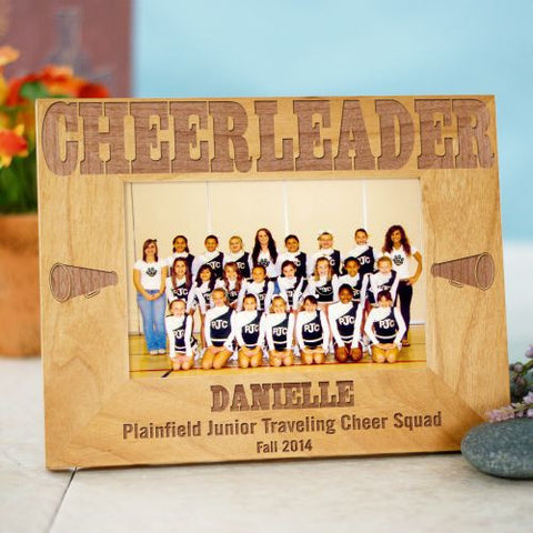 Cheerleader Wood Picture Frame