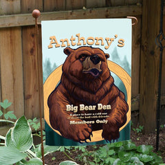 Big Bear Den Personalized Garden Flag